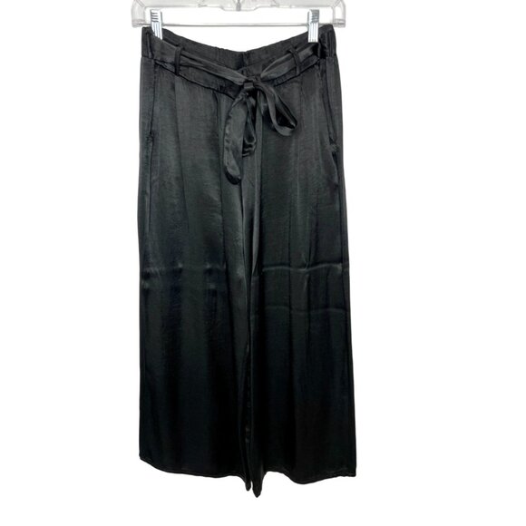 Venti6 Black Silky wide leg ankle pants - Size S - Picture 2 of 7